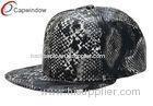 Adjustable 3D Embroidered Baseball Hats Snakeskin Baseball Cap For Youth