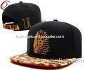 Promotional Leopard Custom Strapback Hats Velcro Strap Back Hats