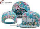 Floral / Camouflage Cotton Custom Strapback Hats Ladies Baseball Caps