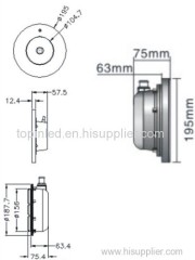 Wall-mounted led swimming pool light