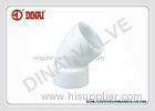 PP Pipe Fittings 45 Degree Elbow PN16 Bar 1/2