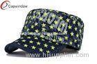 Velcro Embroidered Military Baseball Caps Flat Top Baseball Hats