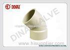 PPH Pipe Fitting 45 Degree Elbow PN16 Bar 1-1/2"(D50mm) ~ 10"(D280mm)