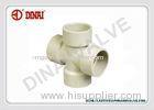 PPH Pipe Fitting Cross PN10 Bar 1/2"(D20mm) ~ 6"(D160mm)