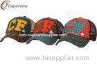 Cute 5 Panel Custom Embroidered Hats , Sun Visor Trucker Mesh Caps