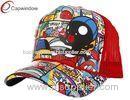 Trendy Cartoon Trucker Baseball Cap Custom Strapback Hats For Summer