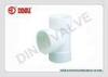 PVDF Pipe Fitting Equal Tee PN16 Bar 1-1/4&quot;(D40mm) ~ 14&quot;(D355mm) PVDF Piping