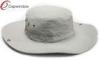 Grey Plain Fisherman Bucket Hat Promotional Beach Hats For Men