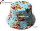 vintage floral Fisherman Bucket Hat camo bucket hat with cotton sweatband