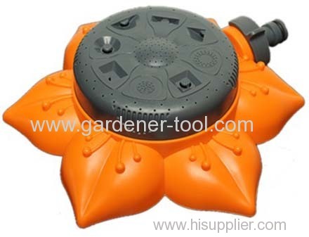 8-pattern Multi-Position Turret Lawn Sprinkler