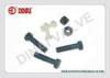 PVDF plastic bolt and nut hex head screw M8,M10,M12,M14,M16,M20,M22 plastic screw