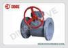 PN10 full bore plastic CPVC flange ball valve,1/2&quot; to 12 DIN,ANSI#150,JIS10K, worm gear operation