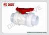 PN1.6 Mpa PVDF plastic true union socket ball valve,1/2&quot; to 12 DIN,ANSI,JIS double union