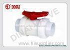 PN1.6 Mpa PVDF plastic true union socket ball valve,1/2" to 12 DIN,ANSI,JIS double union