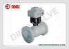 electric plastic ball valve,DC24V, AC220V, regulating type with limit switch