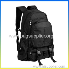 Trendy black lightweight sports bag laptop european style backpack bag