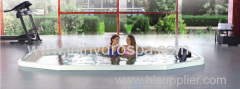 build-in hot tub for 14 persons;luxury spa