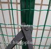 Galvanized Iron Green Garden Wire Fence , Low Carbon Steel Wire Mesh Roll