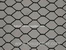 Black Vinyl Coated Fencer Hexagonal Wire Netting , 25mm Mesh For Poultry