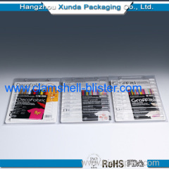 Heat Sealed Clamshell Packing For Cartridge Or Roller Pen