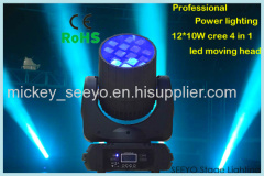 Professional sharpy 12*10W Cree 4in1 led Infinite moving head