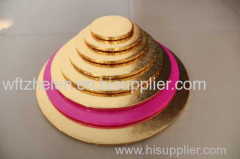 Wholesale Golden Round with Embossed Foil Cake Boards