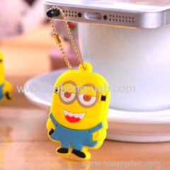 minion pvc phone dust plug