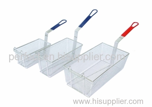 Chips fry basket with fixed handle