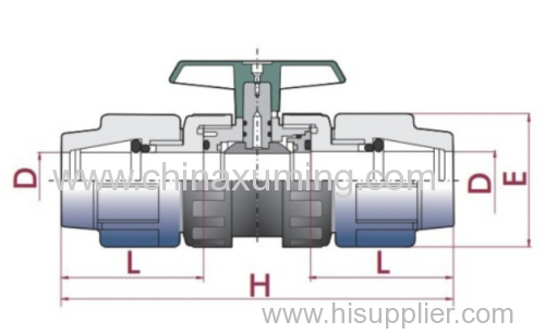PP compression valve with pressure 1.6MPa