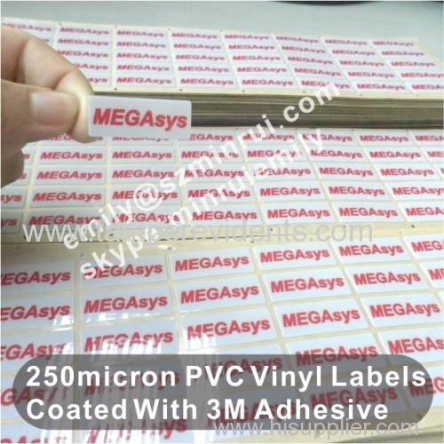 250micron PVC Stickers with 3M Glue