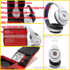 Black/white/red beats studio headphone by dr dre 1:1 as original