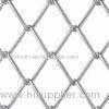 PVC Diamond Chain Link Wire Mesh , Privacy Weave Chain Link Fabric