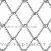 PVC Diamond Chain Link Wire Mesh , Privacy Weave Chain Link Fabric