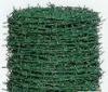 Single Strand Green PVC Coated Barbed Wire Fencing For Poultry Farms