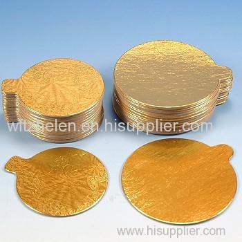 Small Gold Cardboard Cake Pads