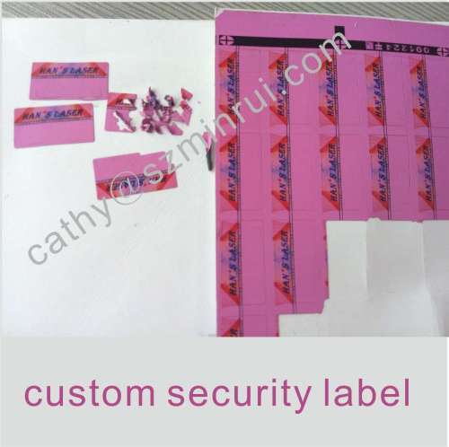 Destructible Safety Eggshell Sticker with Strong Adhesive