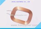 Square Gold Custom Coil Winding , Qi Receiver Coil For Samsung Note 2