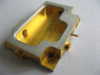 hybride package glass component goldplating