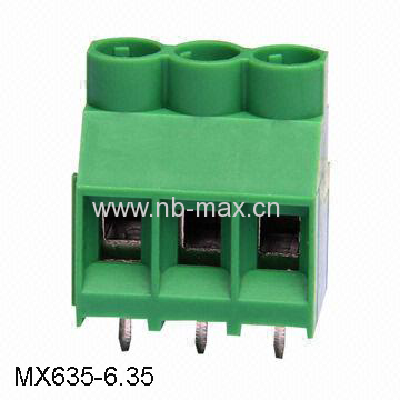 6.35 mm 30A PCB Screw Terminal Blocks connectors euro style mount