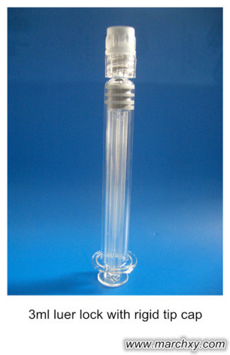 3ml luer lock with rigid tip cap