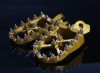 SUZUKI RMZ RM-Z 250 2007 2008 2009 CNC Billet Foot Pegs Pedals Footrests Gold