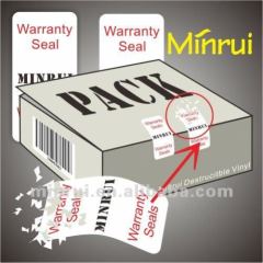 Manufacture Security Seal Sticker Packaging Label in China