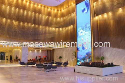 golden curtain for hotel decor coil drapery