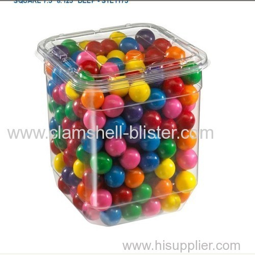 Rectangular Plastic Packaging Box Or Jar For Candy