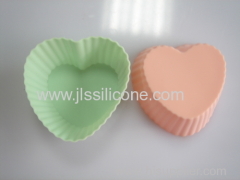 Heart shape silicone cake mold maker