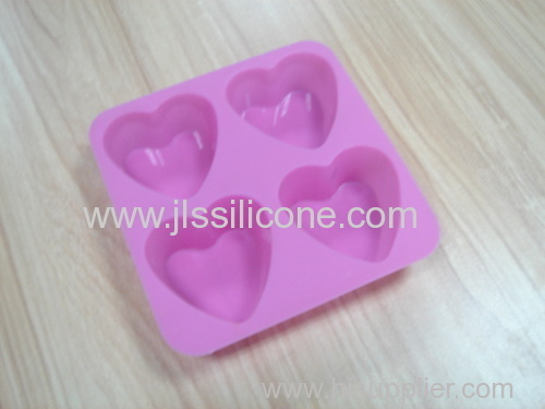 Heart shape silicone cake mold maker pan