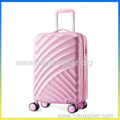 ABS lightweight pink luggage sets