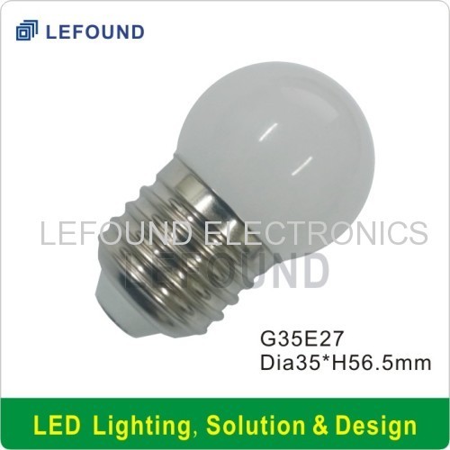 CE CB approval G35 E27 LED bulb