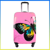 Fashion batterfly printed girls suitcase hot pink luggage sets