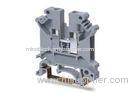 Insulation UK5 600V 40A Spring Clipping DIN Rail Screwless Terminal Block With Gray, Blue